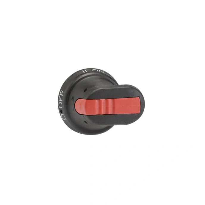 OHB45J6E011 Rączka czarna IP65, długość 45mm do OT16…125F_C, na wałek 6mm, oznaczenie: I-0-II, blokada kłódkowa w pozycji 0