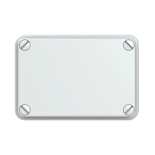 WB1SL0820A00 puszka szara bez dławików, ze śrubami z tworzywa, IP65, II klasa, 70x105x50mm (WxSxG) | pusta | pokrywa pełna | GWT=650