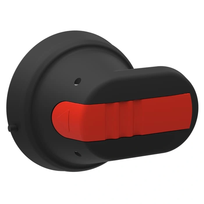OHB45J6 Rączka czarna IP65, długość 45mm, na wałek 6mm, oz: I-0, ON-OFF, blokada: kłódkowa w OFF i otwarcia drzwi w ON (1 szt)