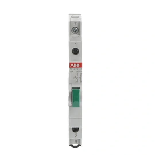 E215-16-11D przycisk zielony 16A 1NO+1NC 250VAC
