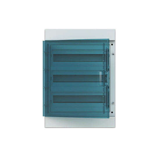 65P18X32A obudowa szara n/t, 54M, IP65, 125A, II klasa, 600x430x155mm (WxSxG) | szyny DIN | drzwi transparentne | N+PE śrubowe