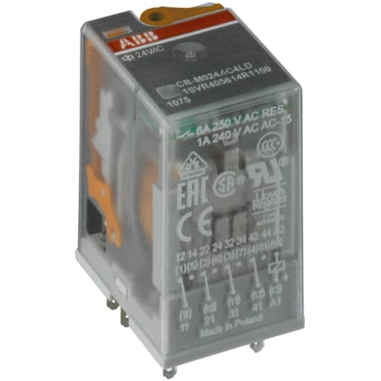 CR-M048AC4 przekaźnik A1-A2=48V AC, 4 styki c/o 250V/6A