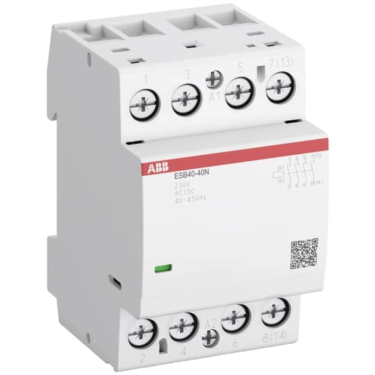Stycznik ESB40-40N-01, 40A (AC-1/AC-7a), 22A (AC-3), 24V AC/DC, 4NO