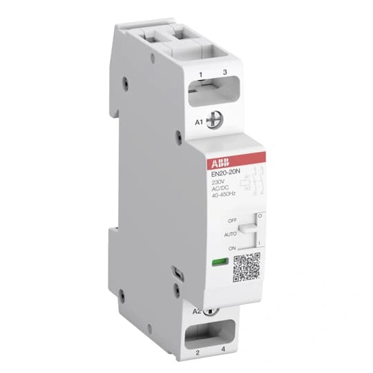 Stycznik EN20-20N-06, 20A (AC-1/AC-7a), 9A (AC-3), 230V AC/DC, 2NO
