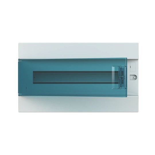 41A18X12A obudowa biała p/t, 18M, IP41, 125A, II klasa, 250x430x107mm (WxSxG) | szyny DIN | drzwi transparentne | N+PE śrubowe