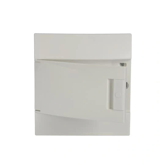 41A08X11A obudowa biała p/t, 8M, IP41, 63A, II klasa, 250x232x107mm (WxSxG) | szyny DIN | drzwi pełne | N+PE śrubowe