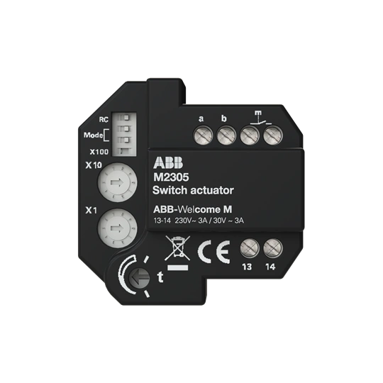 M2305-02 | ABB Welcome | Dodatkowy aktuator dzwonka, rygla, czasowy