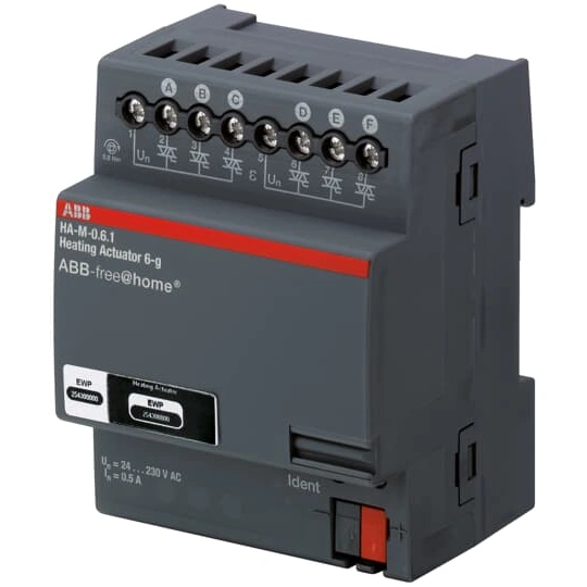 HA-M-0.6.1 | ABB-free@home MDRC |Aktor ogrzewania 6 kanałów