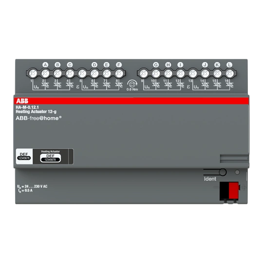 HA-M-0.12.1 | ABB-free@home MDRC |Aktor ogrzewania 12 kanałów
