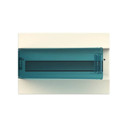 41P12X22A obudowa biała n/t, 18M, IP41, 63A, II klasa, 262x387x119mm (WxSxG) | szyny DIN | drzwi transparentne | N+PE śrubowe