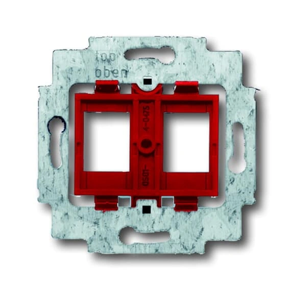 1812-500 PIERŚCIEŃ NOŚNY Z COKOŁEM DO 2 ZŁĄCZY MODULAR JACK. czerwony
