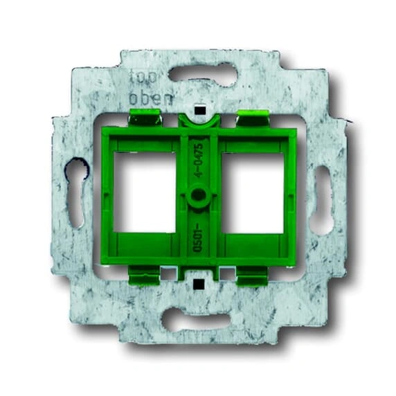 1810-500 PIERŚCIEŃ NOŚNY Z COKOŁEM DO 2 ZŁĄCZY MODULAR JACK. zielony