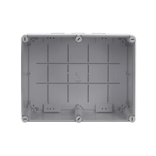 WB1SL0820A00 puszka szara z dławikami, ze śrubami z tworzywa, IP65, II klasa, 240x310x110mm (WxSxG) | pusta | pokrywa transparentna | GWT=650