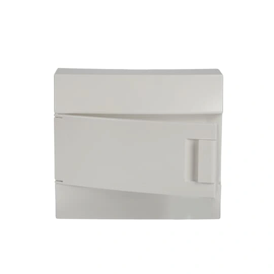 41P12X11A obudowa biała n/t, 12M, IP41, 63A, II klasa, 262x297x119mm (WxSxG) | szyny DIN | drzwi pełne | N+PE śrubowe