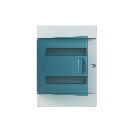 41A12X22 obudowa biała p/t, 24M, IP41, 63A, II klasa, 435x320x107mm (WxSxG) | szyny DIN | drzwi transparentne | brak N+PE