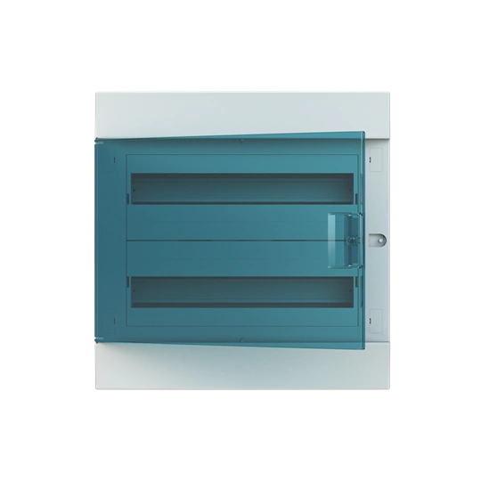 41A18X22A obudowa biała p/t, 36M, IP41, 125A, II klasa, 435x430x107mm (WxSxG) | szyny DIN | drzwi transparentne | N+PE śrubowe