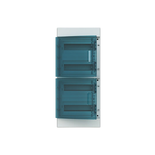 65P12X42A obudowa szara n/t, 48M, IP65, 125A, II klasa, 735x320x155mm (WxSxG) | szyny DIN | drzwi transparentne | N+PE śrubowe