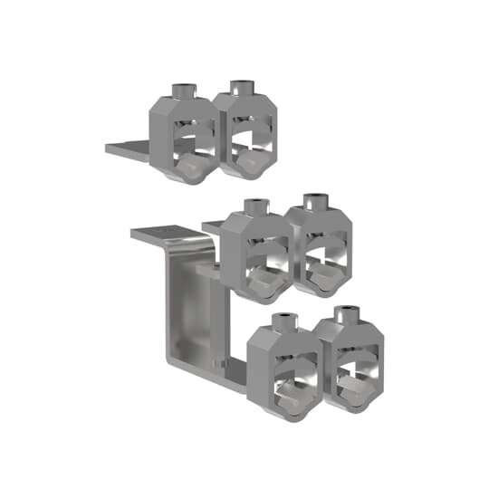 DVC-ZLBM123-SWBD zestaw do podwójnej V-klemy 2x240mm2, w zestawie 6 sztuk V-klem aluminiowych