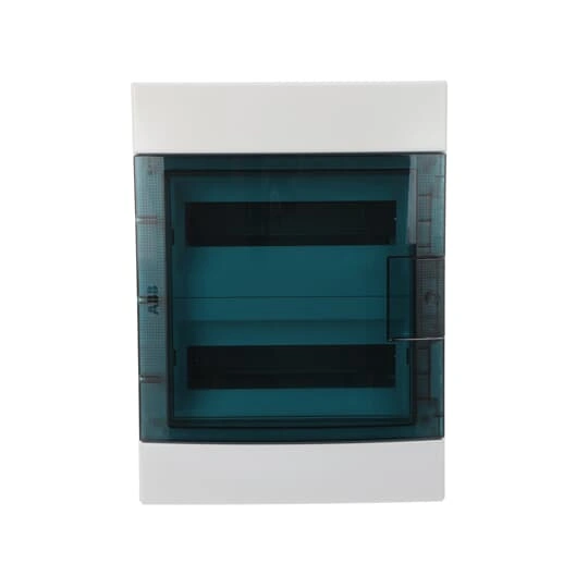 65P12X22 obudowa szara n/t, 24M, IP65, 63A, II klasa, 435x320x155mm (WxSxG) | szyny DIN | drzwi transparentne | brak N+PE