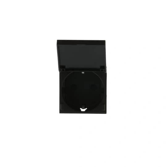 N2288.1AN | gniazdo SCHUKO z klapką 2M | Zenit Anthracite