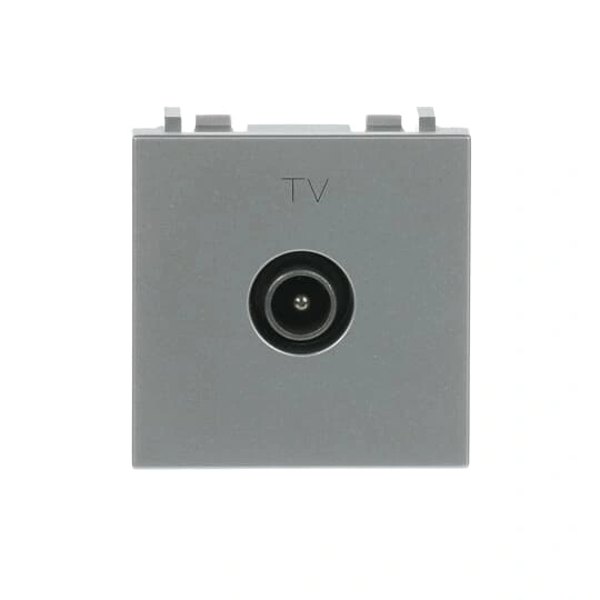 N2250.7PL | gniazdo TV typ M końcowe 2M | Zenit Silver