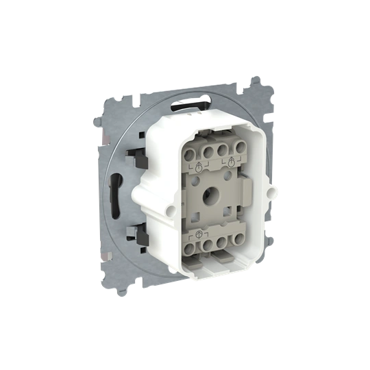 ZONI szary beżowy łącznik świecznikowy z klawiszem, IP44 3559T-A05940 244