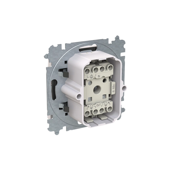 ZONI biały łącznik schodowy z klawiszem, IP44 3559T-A06940 500