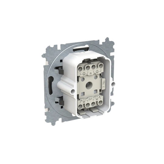 ZONI biały matowy łącznik krzyżowy z klawiszem, IP44 3559T-A07940 240