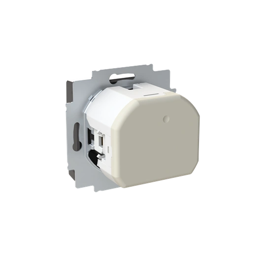 ZONI czarny matowy gniazdo z bolcem i przesłonami, 2x USB A+C 5569T-A32357 237