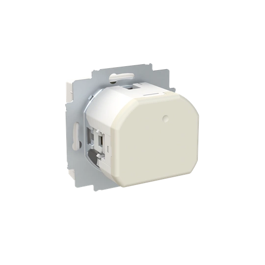 ZONI biały matowy gniazdo z bolcem i przesłonami, 2x USB A+C 5569T-A32357 240