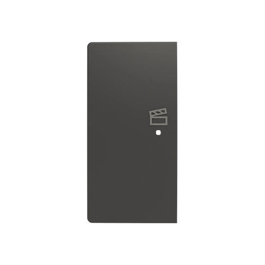 ZONI czarny matowy klawisz podwójny lewy światło 1/2 do ABB-free@home 6220T-A21003 237