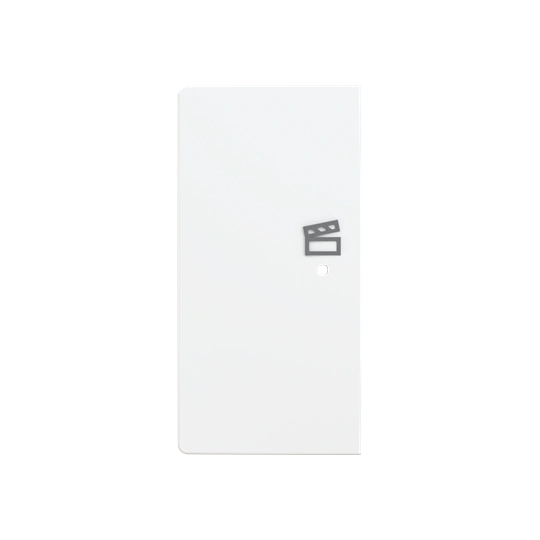 ZONI biały matowy klawisz podwójny lewy światło 1/2 do ABB-free@home 6220T-A21003 240