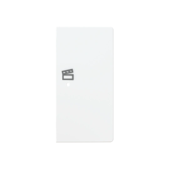 ZONI biały matowy klawisz podwójny prawy światło 1/2 do ABB-free@home 6220T-A22003 240