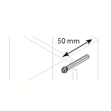 AA8050 element dystansujący 50mm do płyty montażowej, do obudów typu SR, (12szt.)