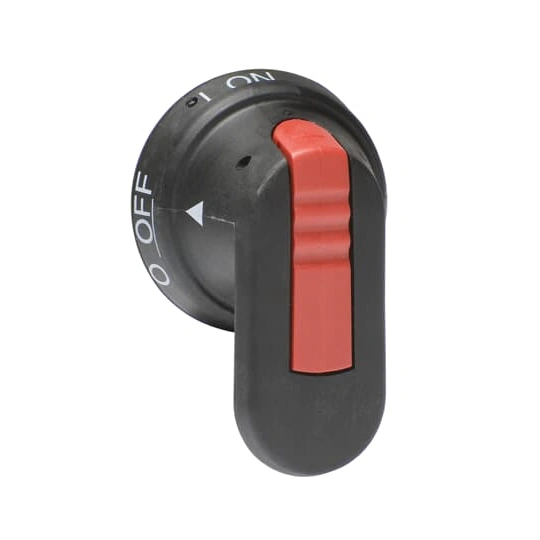 OHB65J6E00S Rączka czarna IP65, długość 65mm, na wałek 6mm, oznaczenie: I-0/ON-OFF, blokada kłódkowa w pozycji OFF, blokada otw