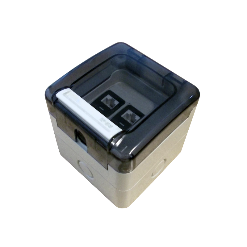 gniazdo n/t 2xRJ45 szczelne IP66