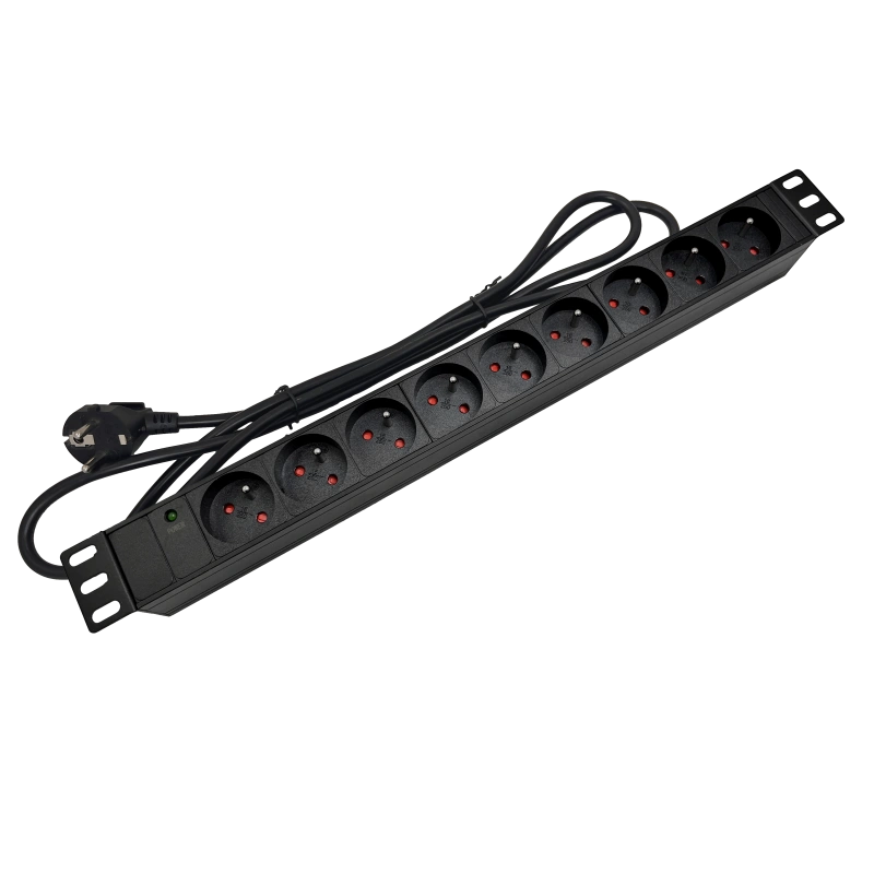 Listwa zasilająca 19" 9x230V z diodą LED