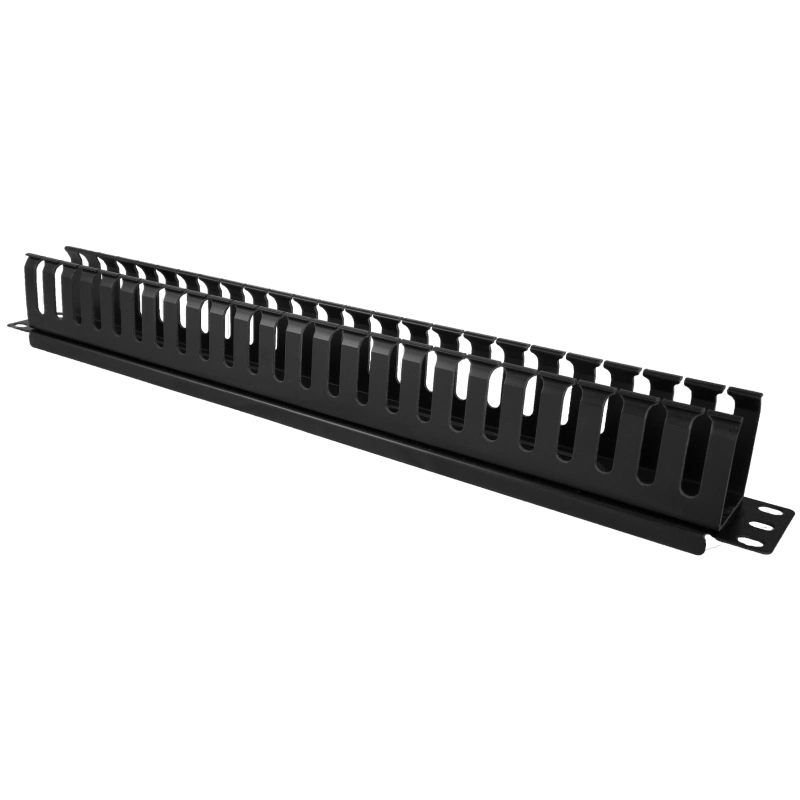 Organizator kabli 1U 19" z pokrywą maskującą ALANTEC
