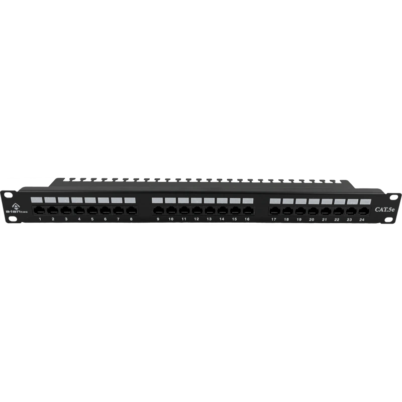 Patch panel UTP kat.5e 24 porty LSA z półką 1U/19" ALANTEC