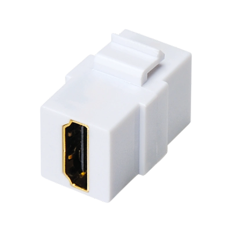 gniazdo HDMI typu keystone (2x żeńskie), kolor biały ALANTEC