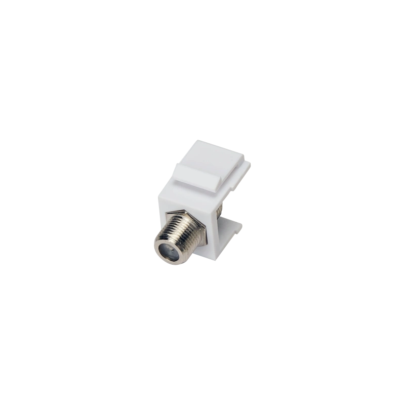 Adapter typu keystone ze złączem F, kolor biały ALANTEC