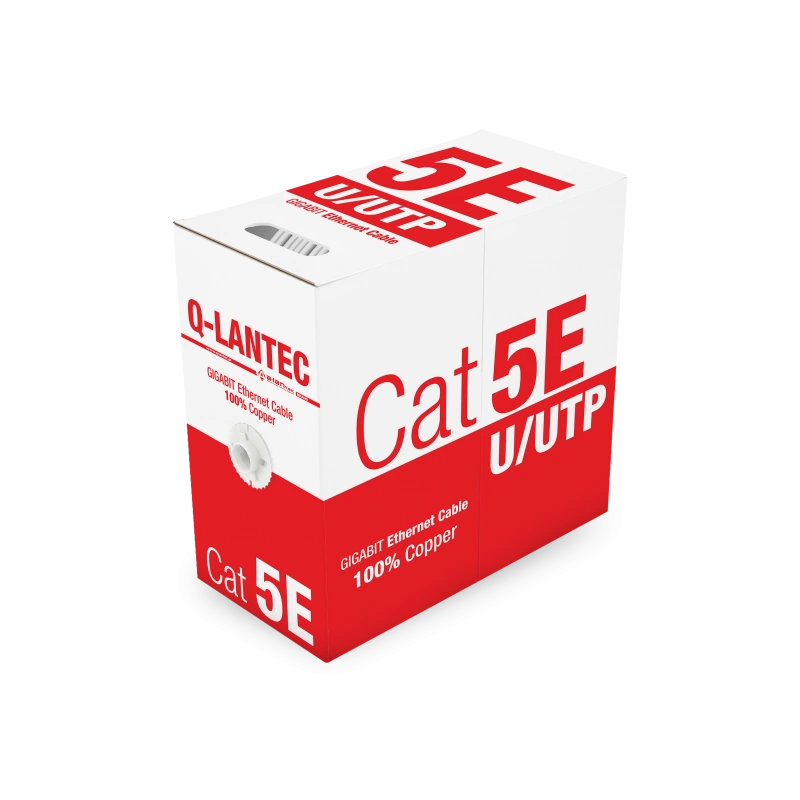 UTP kat.5e PVC Eca Kabel sieciowy Q-LANTEC - 305m - 10 lat gwarancji.