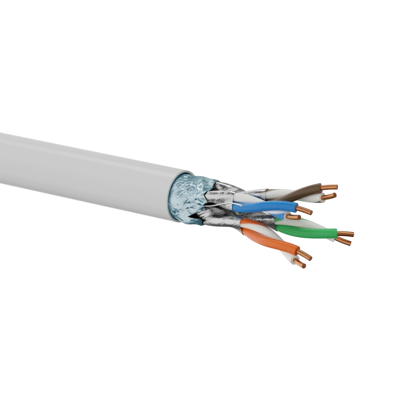 F/FTP kabel kat.6A B2ca LSOH 4x2x23AWG 500m (10Gb/s) 25 lat gwarancji, badanie jakości laboratorium FORCE wysoka klasa palności s1a, d1, a1 ALANTEC