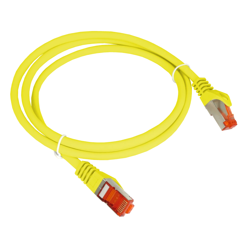 Patch-cord FTP kat.6 PVC 0,25m żółty ALANTEC