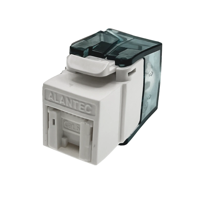 Moduł keystone RJ45 beznarzędziowy UTP kat.6 ALANTEC Plus - badanie jakości INTERTEK (USA) - PODWYŻSZONE PARAMETRY TRANSMISYJNE