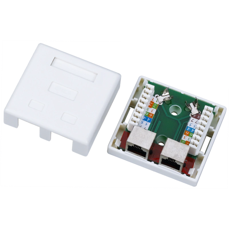 gniazdo natynkowe STP kat.5e 2xRJ45 ALANTEC
