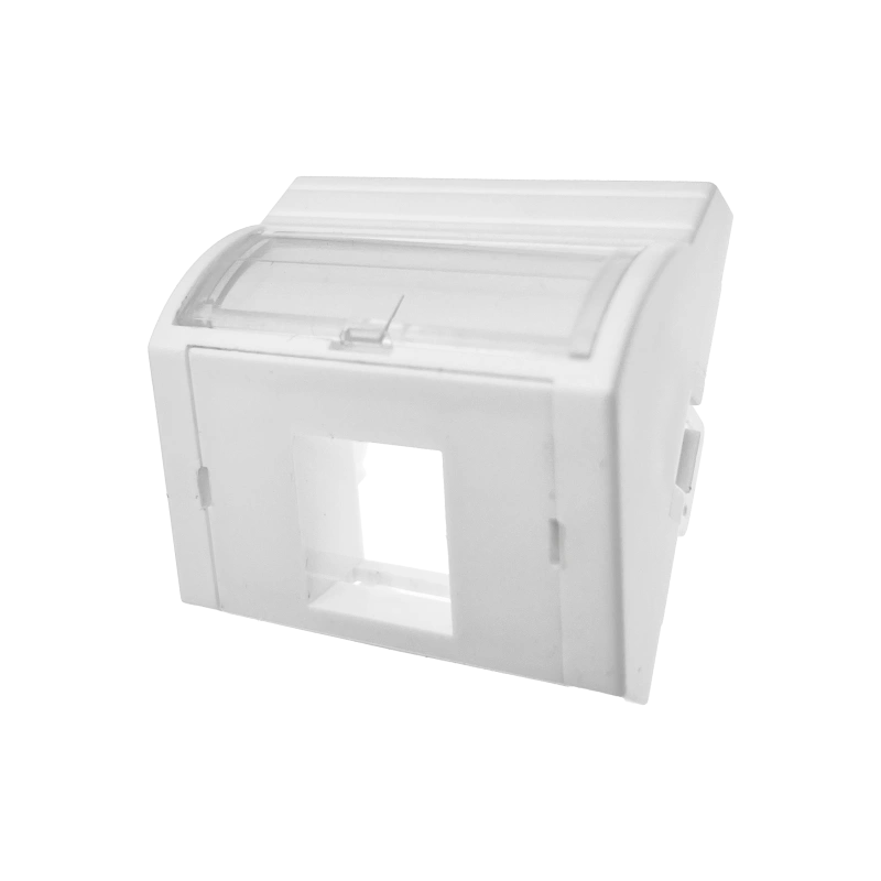 Adapter 45x45 1xRJ45 (wypukły kątowy) ALANTEC