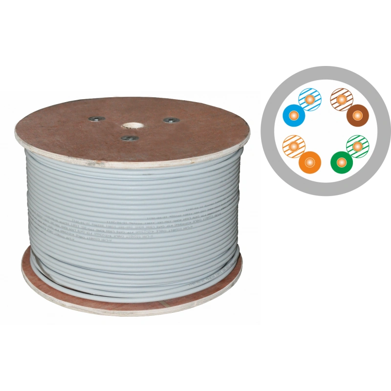 Kabel UTP kat.5e PVC 4PR Eca 500m 25 lat gwarancji, badanie jakości laboratorium INTERTEK (USA)