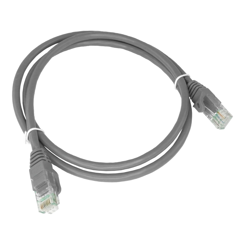 Patch-cord UTP kat.5e PVC 0,25m szary ALANTEC
