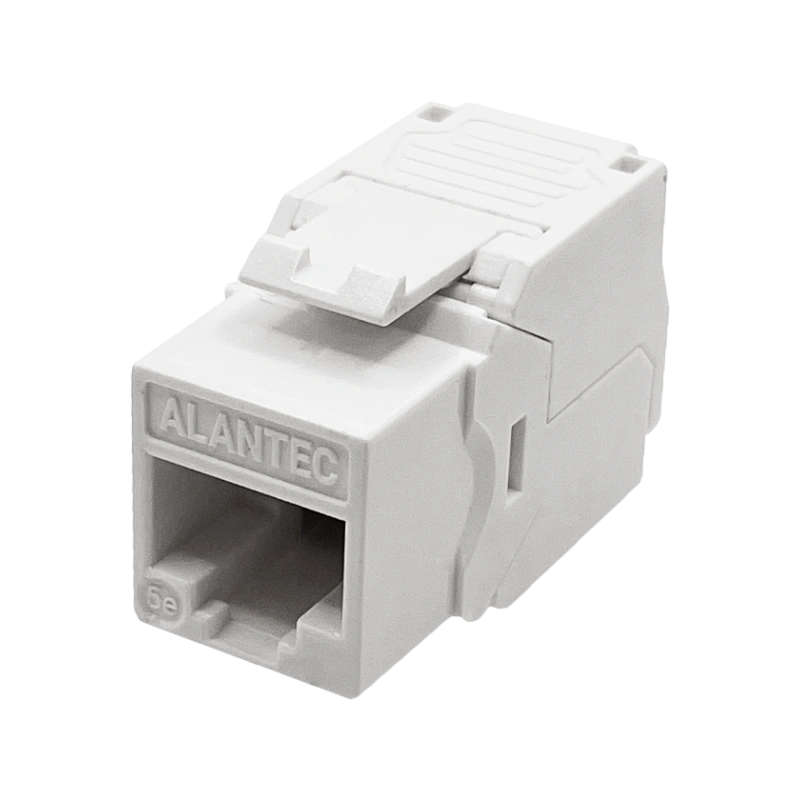 Moduł keystone RJ45 beznarzędziowy UTP kat.5e, SLIM, kolor biały ALANTEC